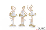 bomboniera ballerina bianco e oro