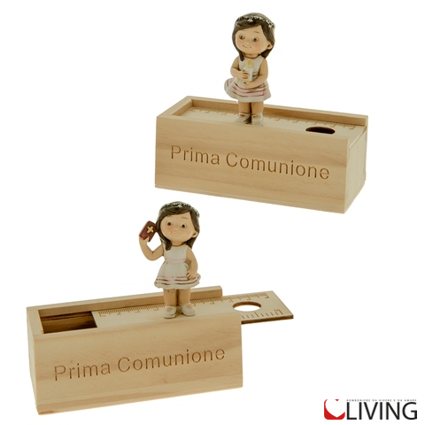 bomboniera bimba comunione con box legno