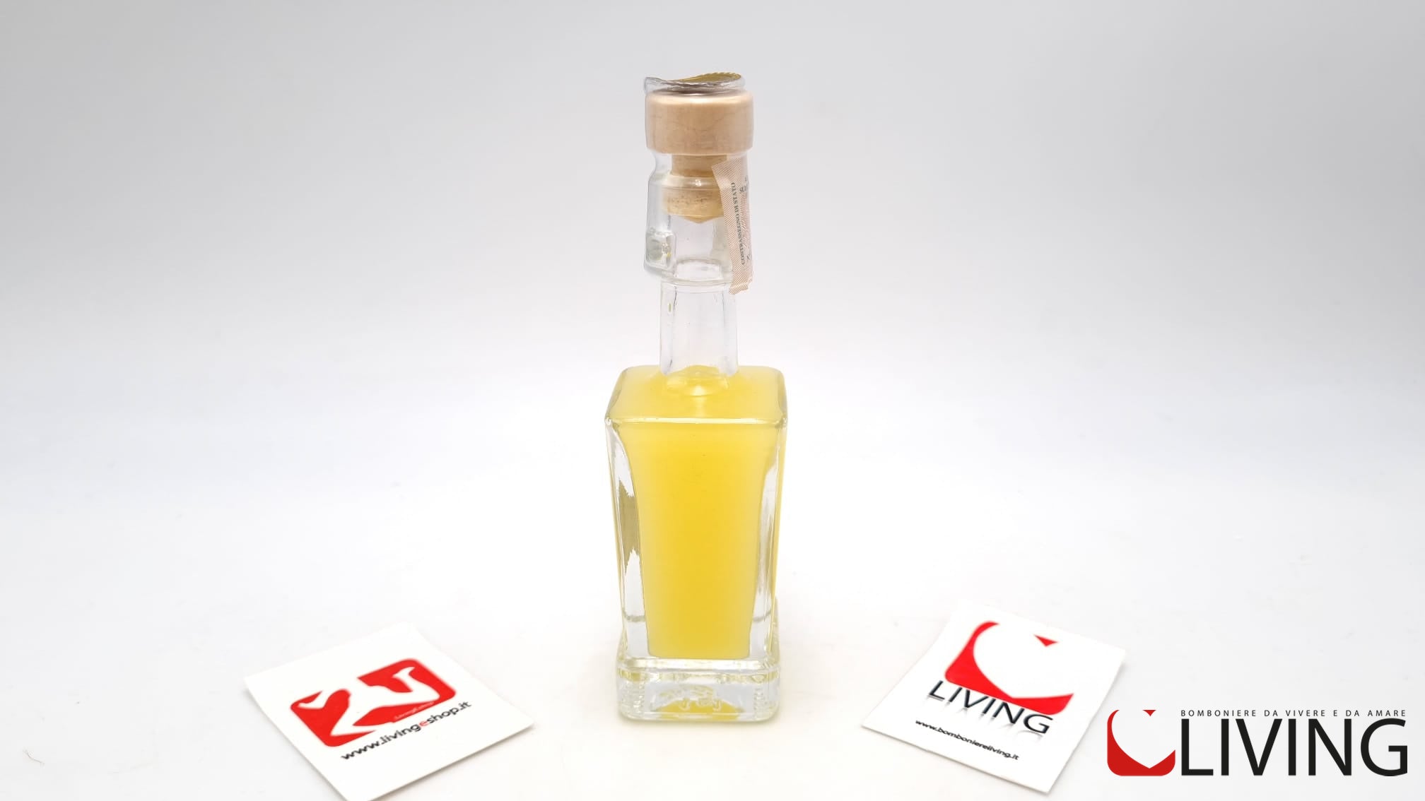 bomboniera bottiglietta liquore al limone