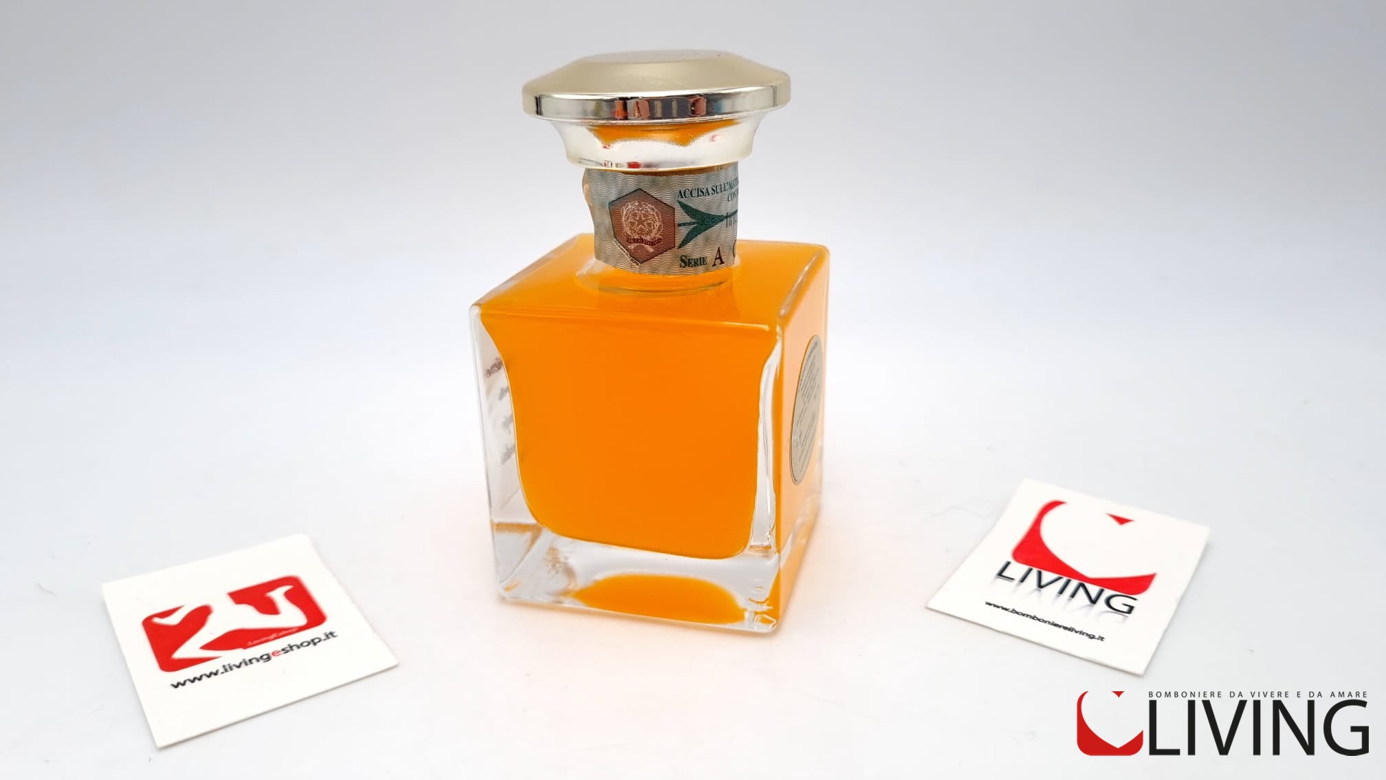 bomboniera bottiglietta liquore di mandarino