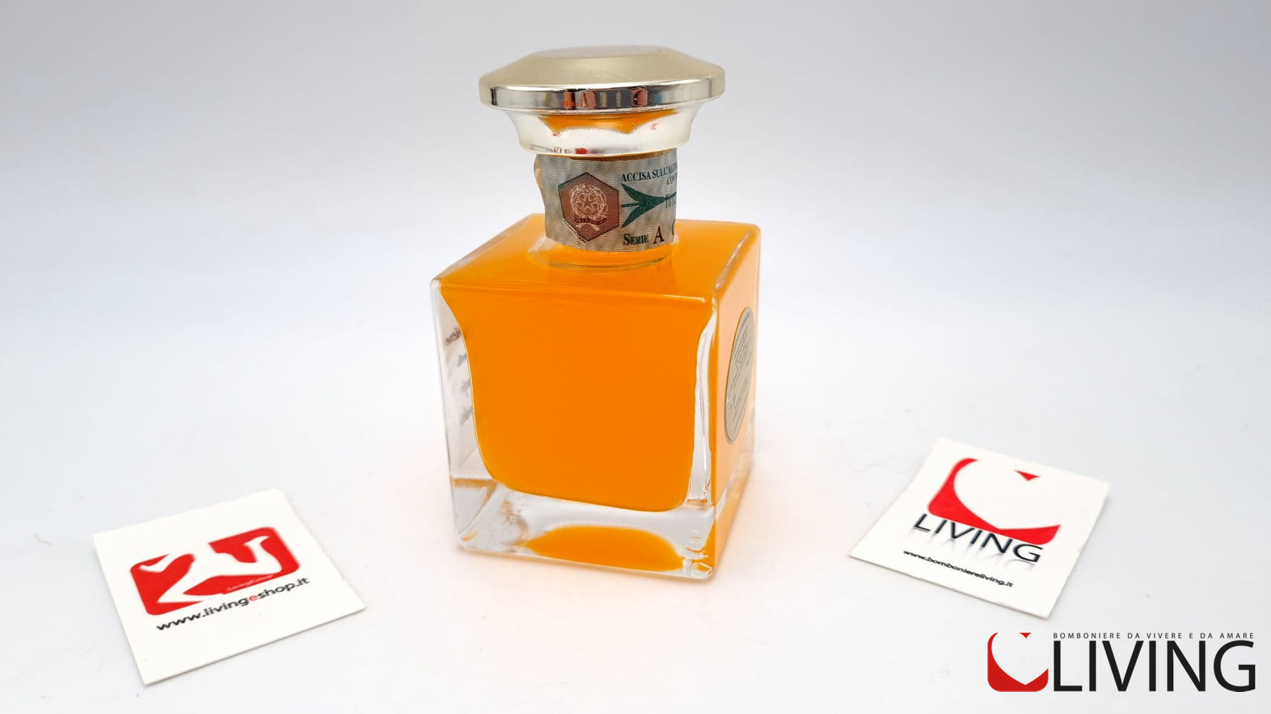 bomboniera bottiglietta liquore di mandarino