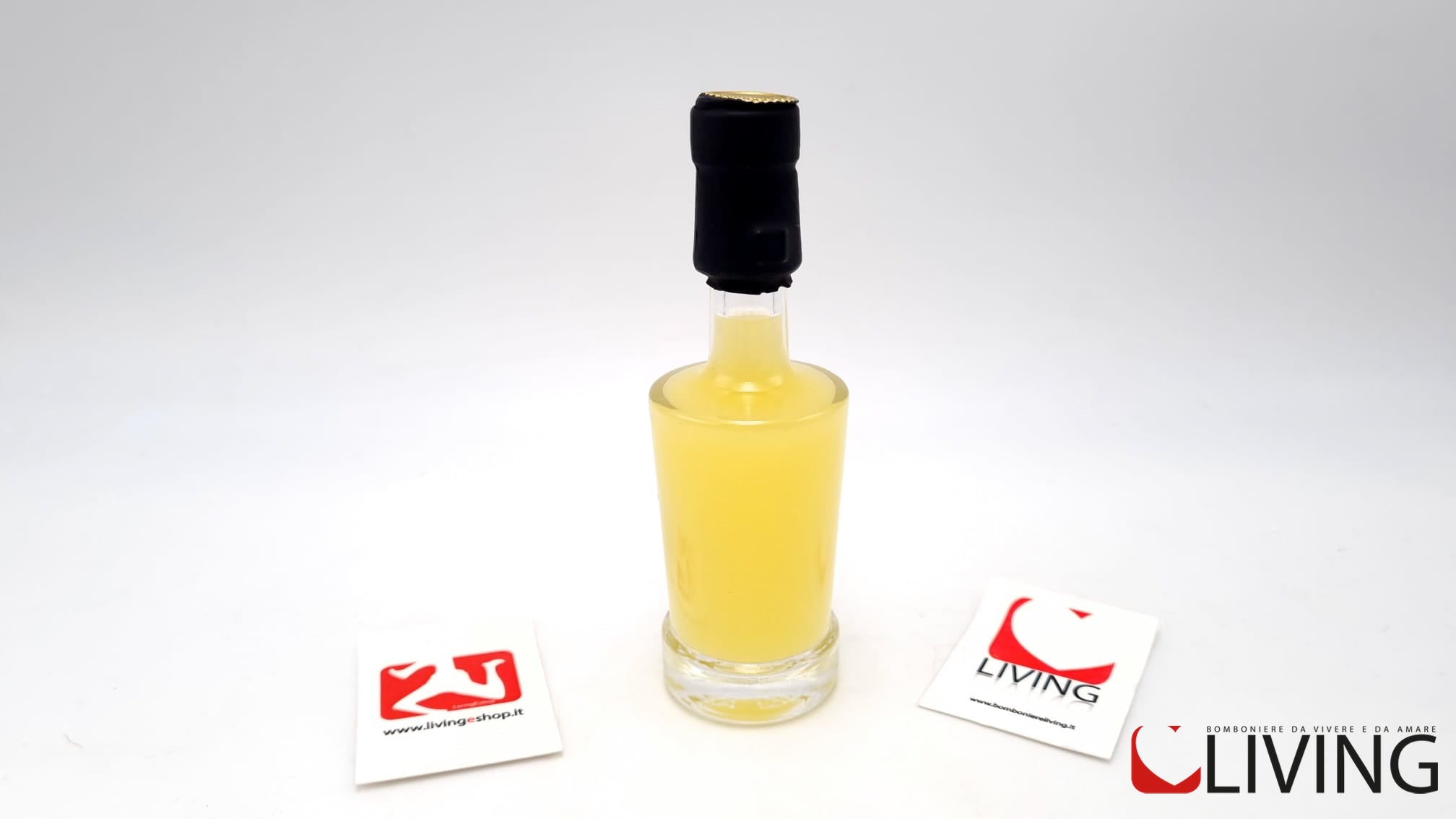 bomboniera bottiglia mini liquore al limone