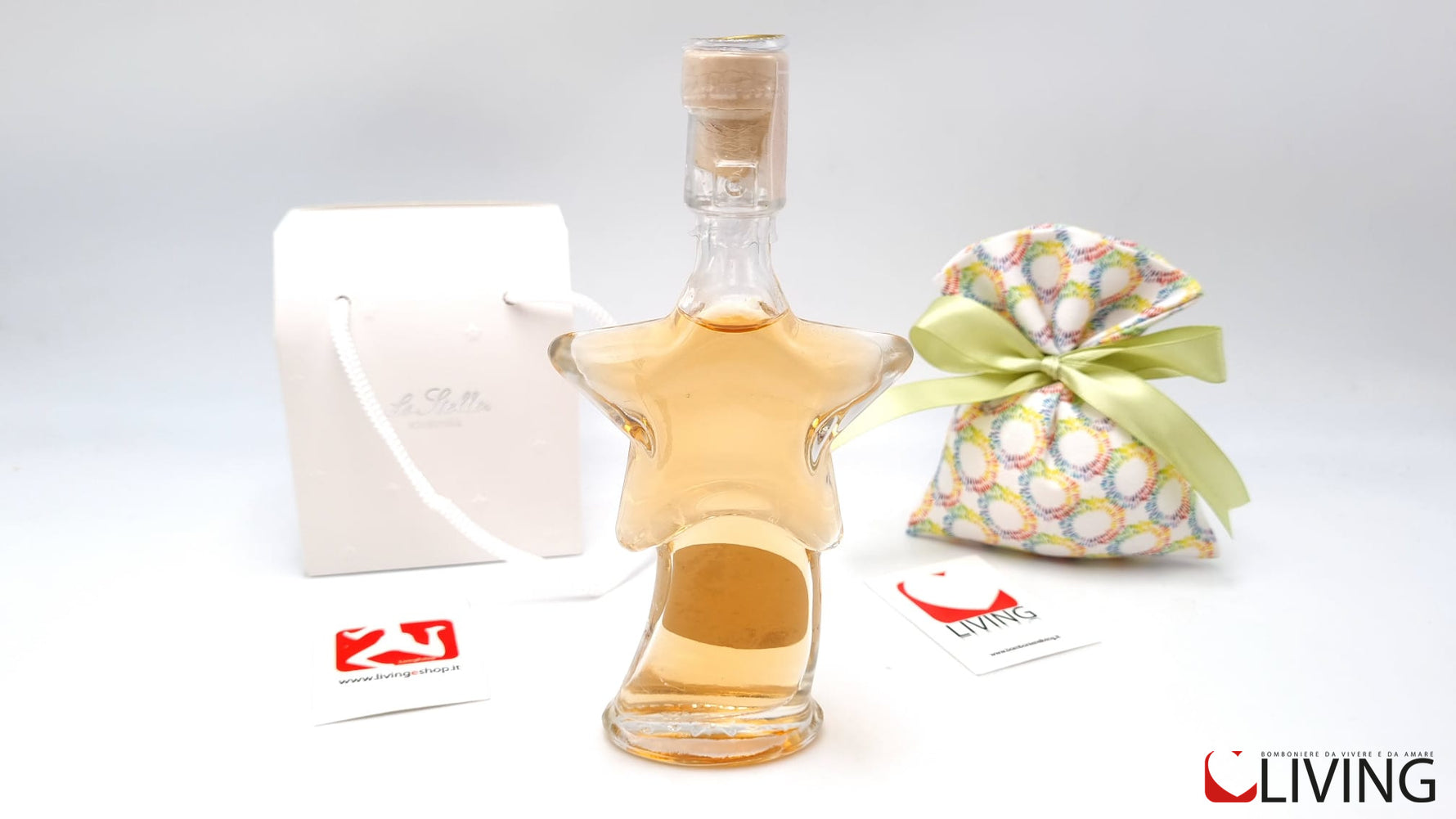 bomboniera bottiglia stella amaro pontone
