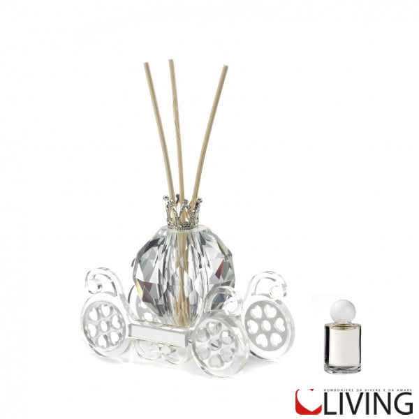 bomboniera carrozza crystal profumatore