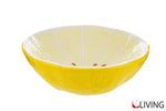 centrotavola ceramica decoro limoni