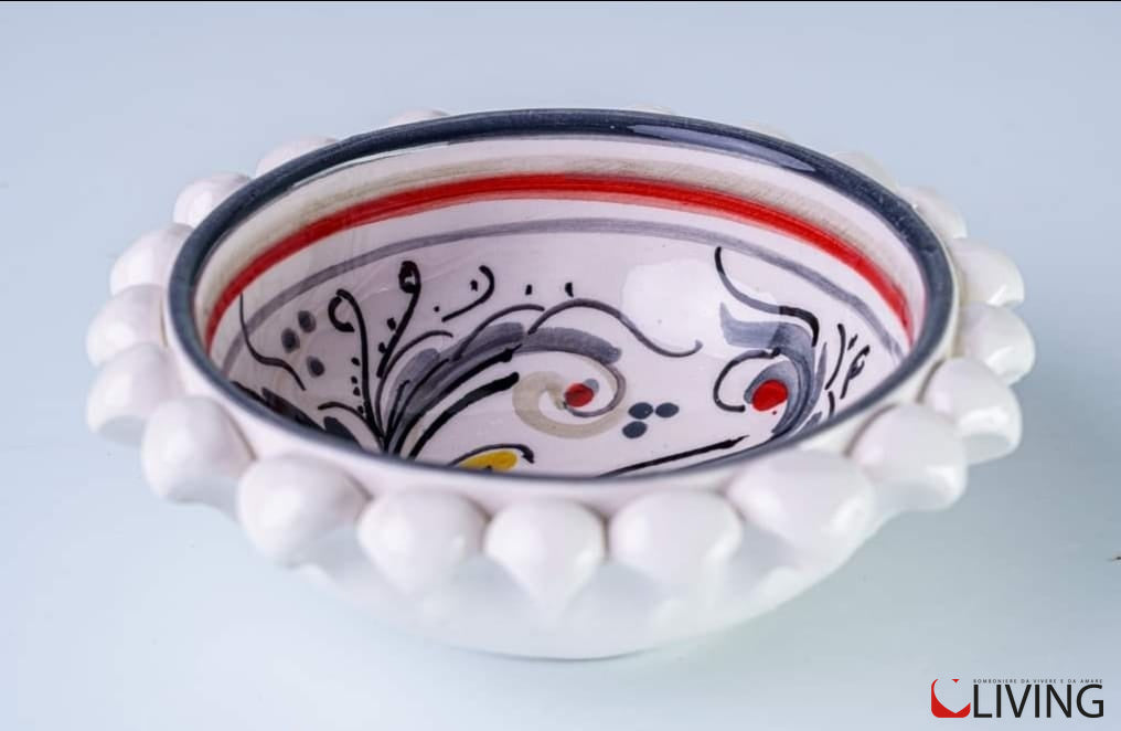 bomboniera ciotola in ceramica di caltagirone linea "ametista"