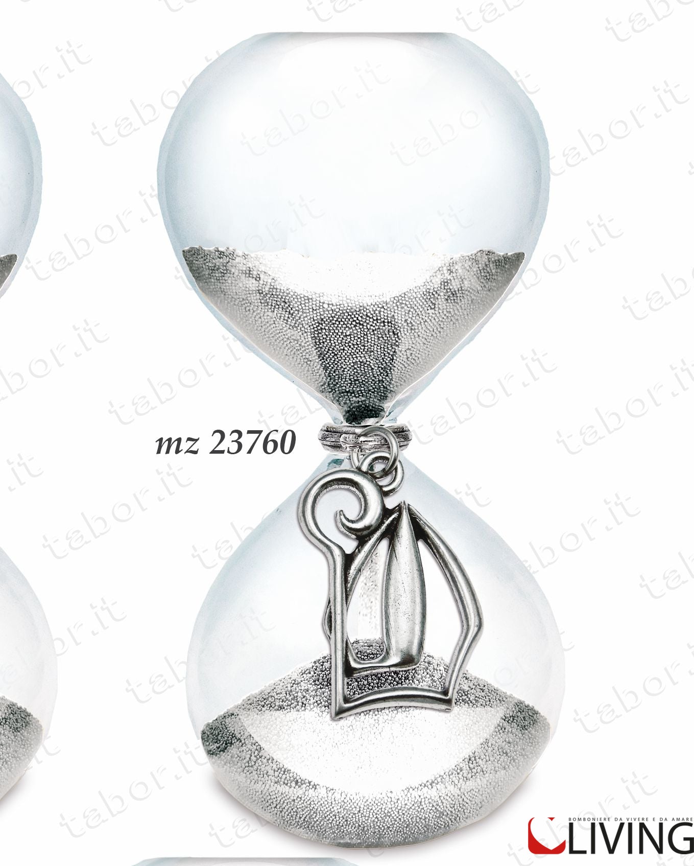 bomboniera-clessidra-grande-sabbia-argento-cresima-mz23760