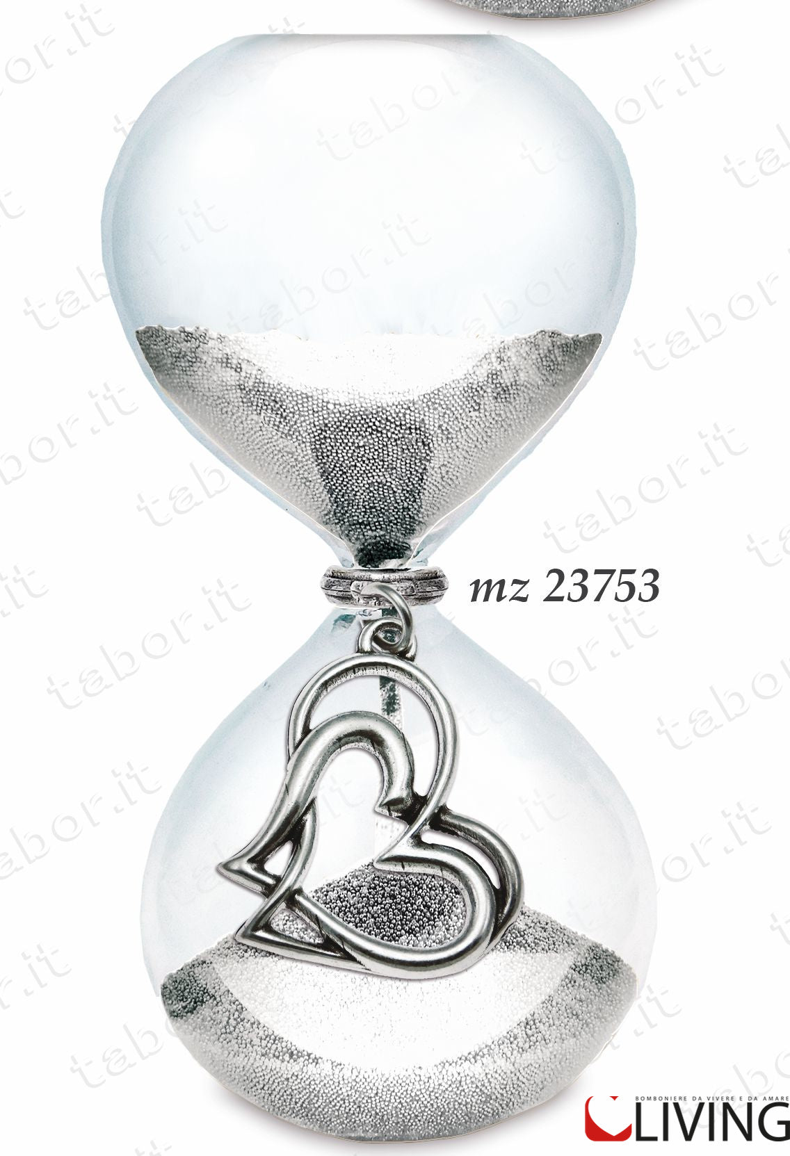 bomboniera-clessidra-grande-sabbia-argento-cuore-mz23753