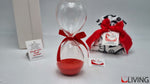 bomboniera clessidra rossa linea solidale lilt living