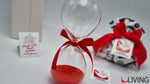 bomboniera clessidra rossa linea solidale lilt living