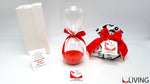 bomboniera clessidra rossa linea solidale lilt living