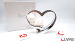 bomboniera cuore argento con bimbo