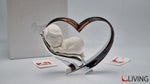 bomboniera cuore argento con bimbo