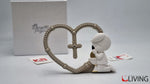 bomboniera cuore beige bimbo comunione