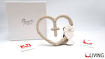 bomboniera cuore beige calice comunione