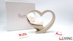 bomboniera cuore nocciola con bimbo