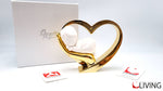 bomboniera cuore oro con bimbo
