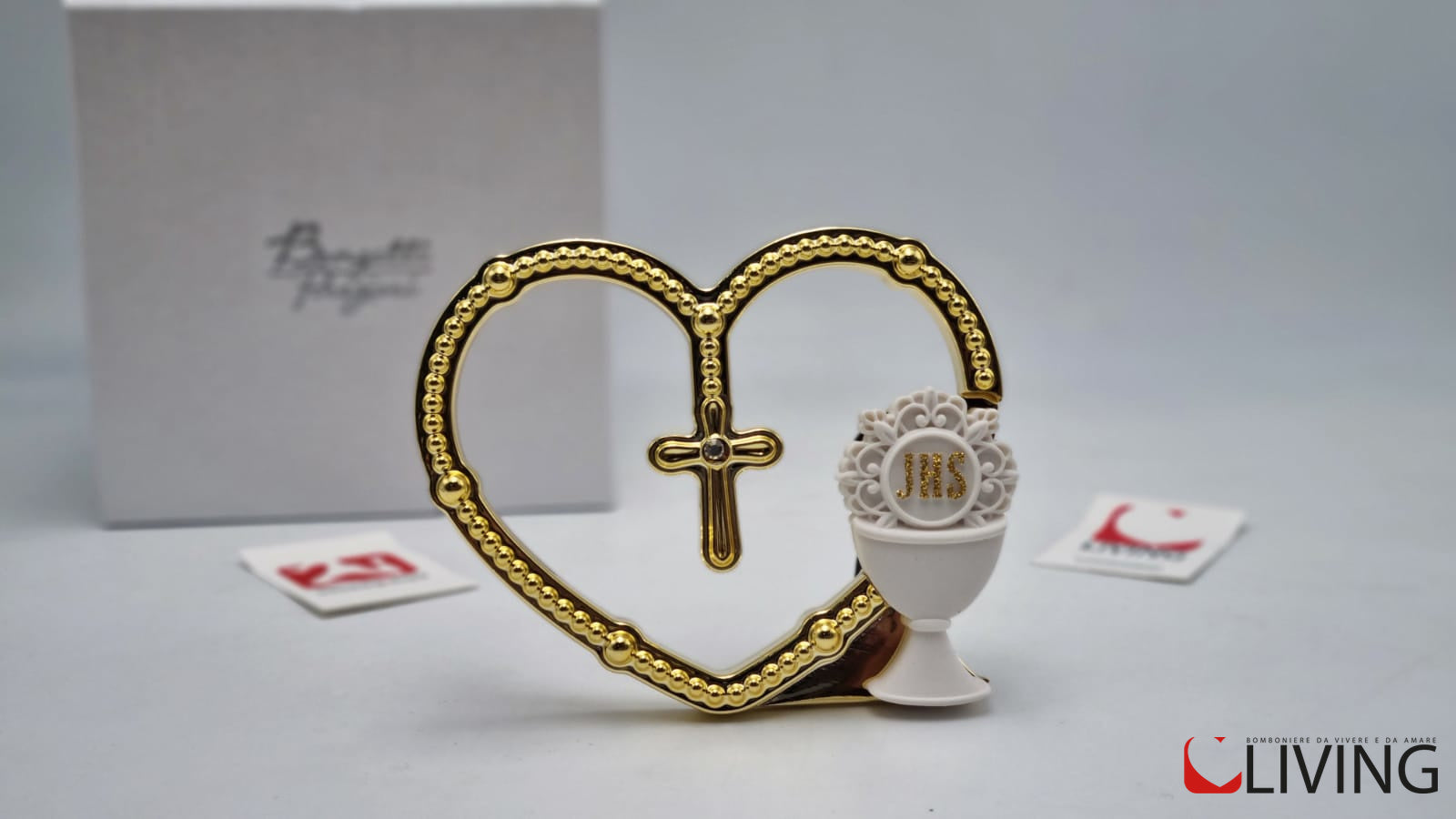 bomboniera cuore oro calice comunione
