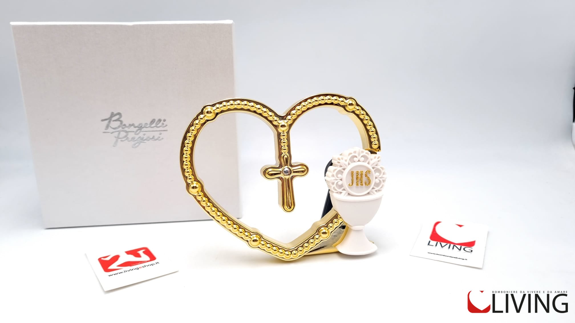 bomboniera cuore oro calice comunione