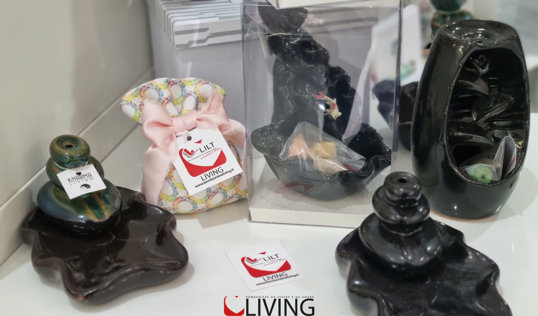 bomboniera diffusore fontanella linea solidale lilt living