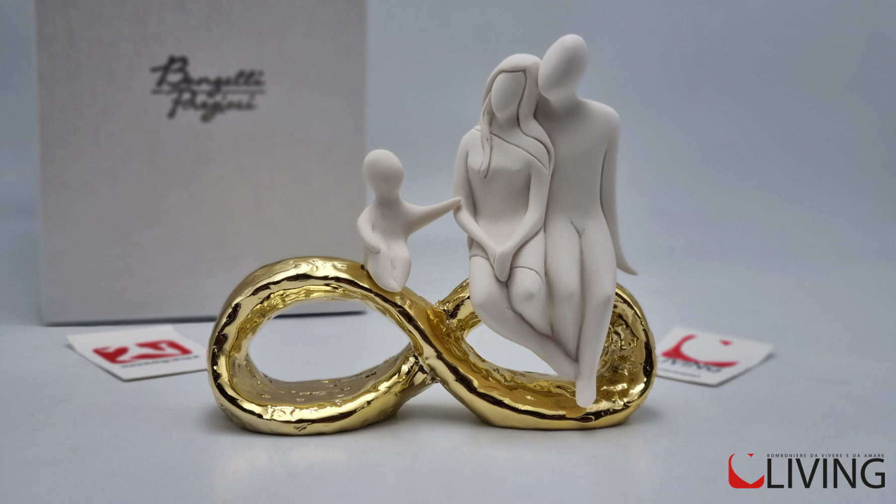 bomboniera famiglia infinito oro