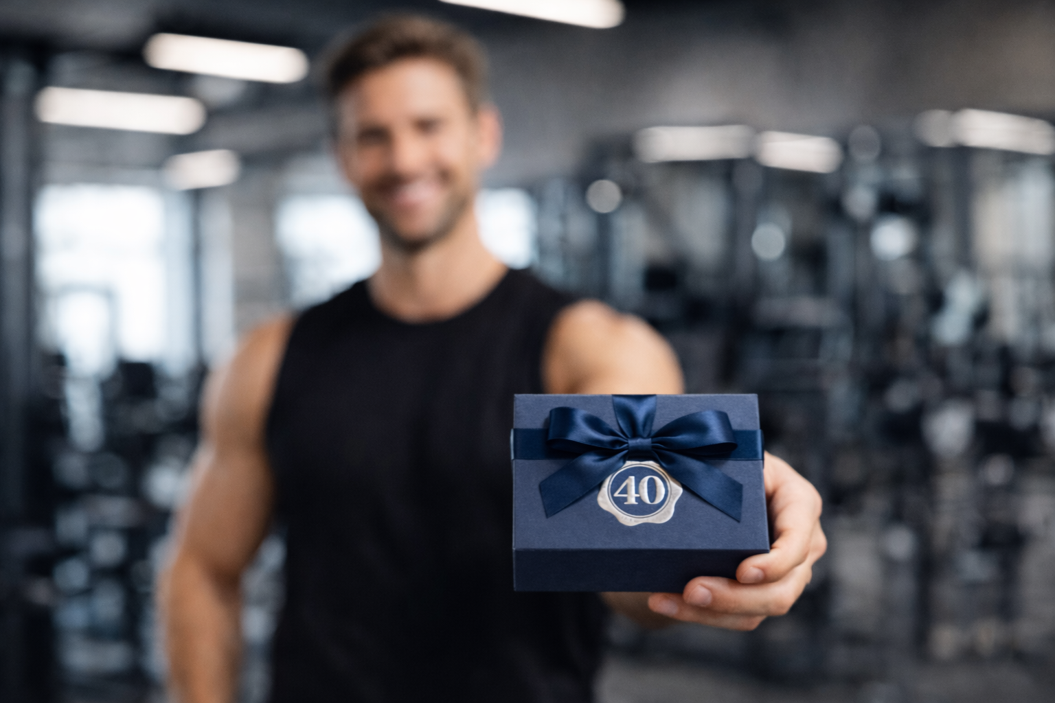 bomboniere fitness 18 anni scatola con big shot pre workout e barretta proteica