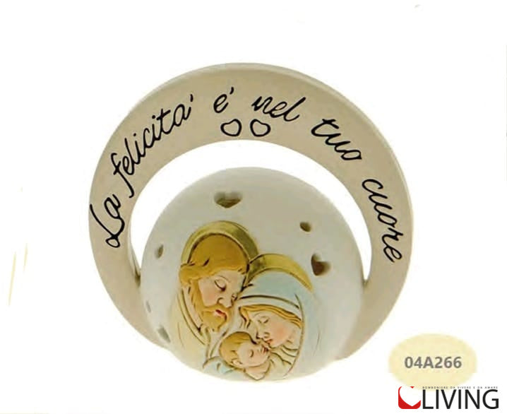 bomboniera icona sacra famiglia led linea iride