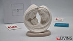 bomboniera scultura sacra famiglia base tortora