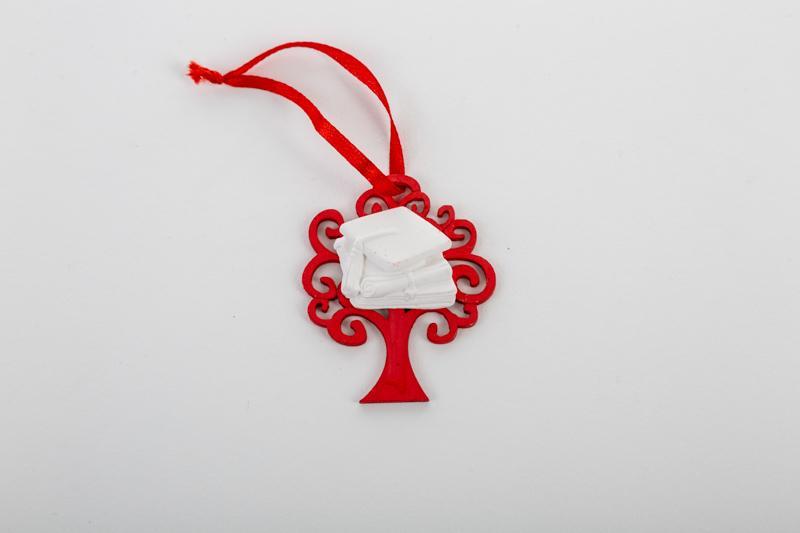 Bomboniera Laurea Appendino Albero della vita con tocco in gesso