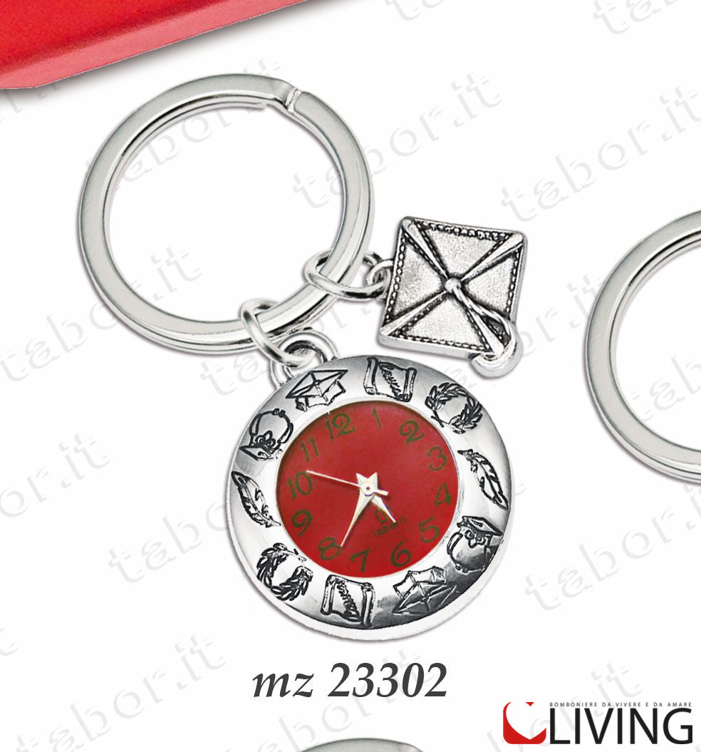 bomboniera-laurea-portachiavi-orologio-con-tocco-mz23302