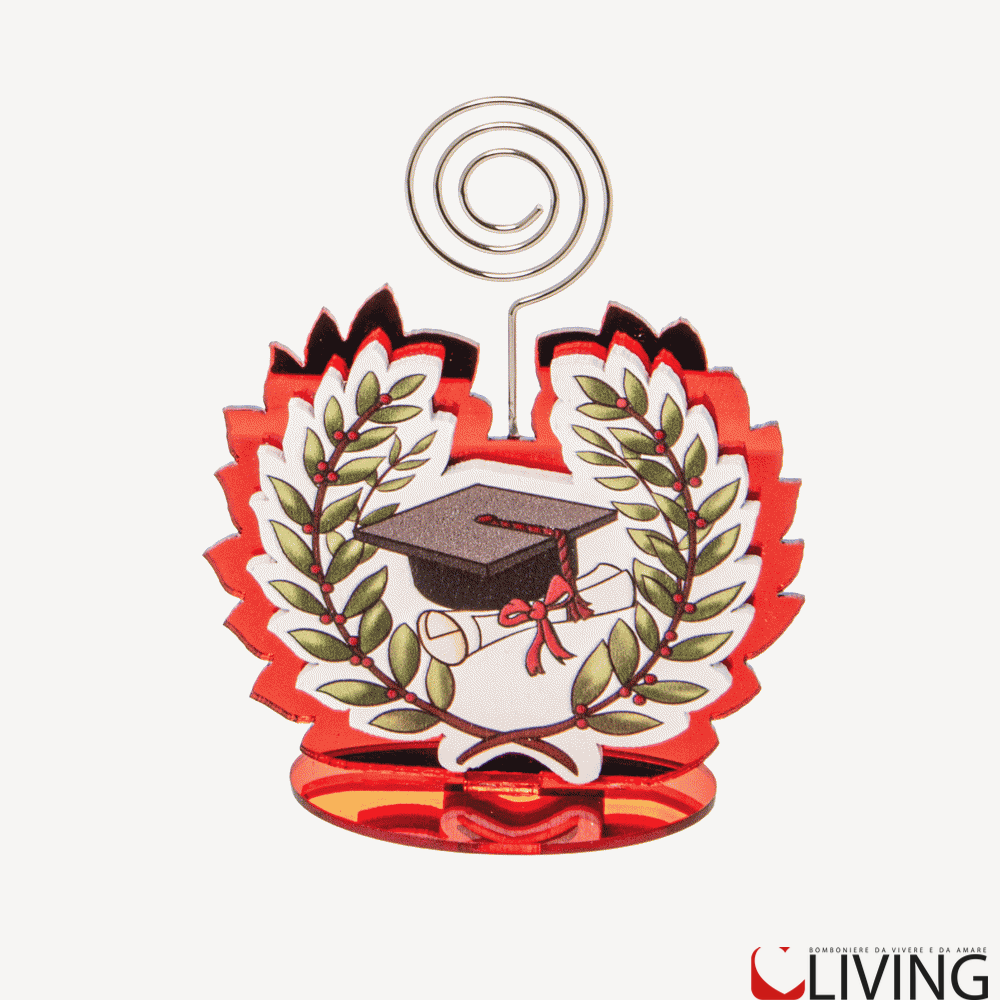 bomboniera segnaposto laurea corona d'alloro