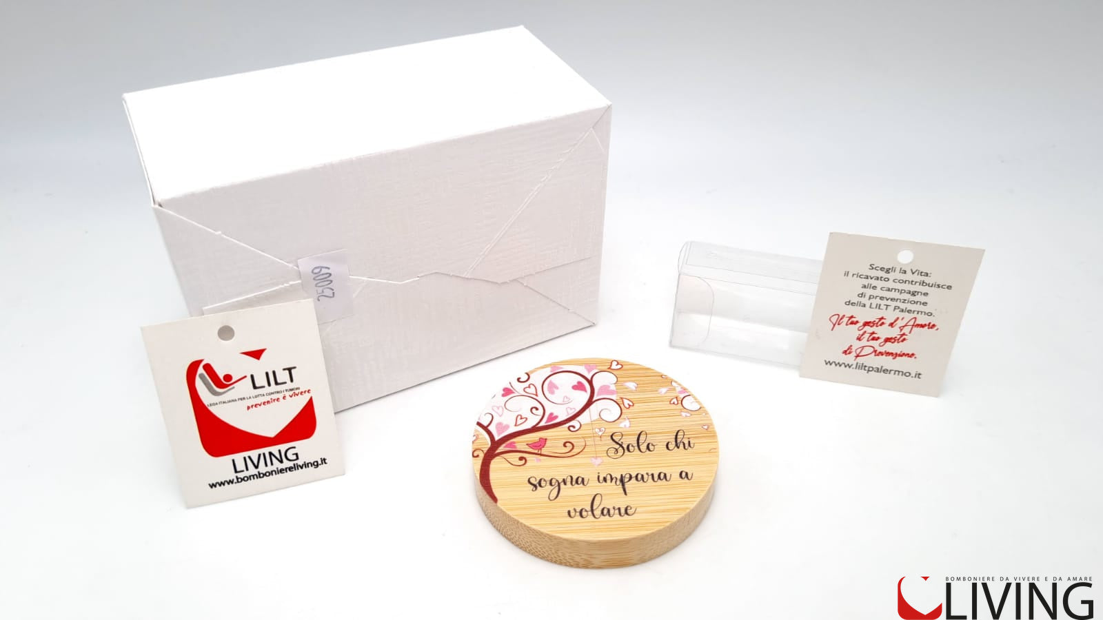 bomboniera linea solidale lilt living apribottiglie magnete solo chi sogna impara a volare