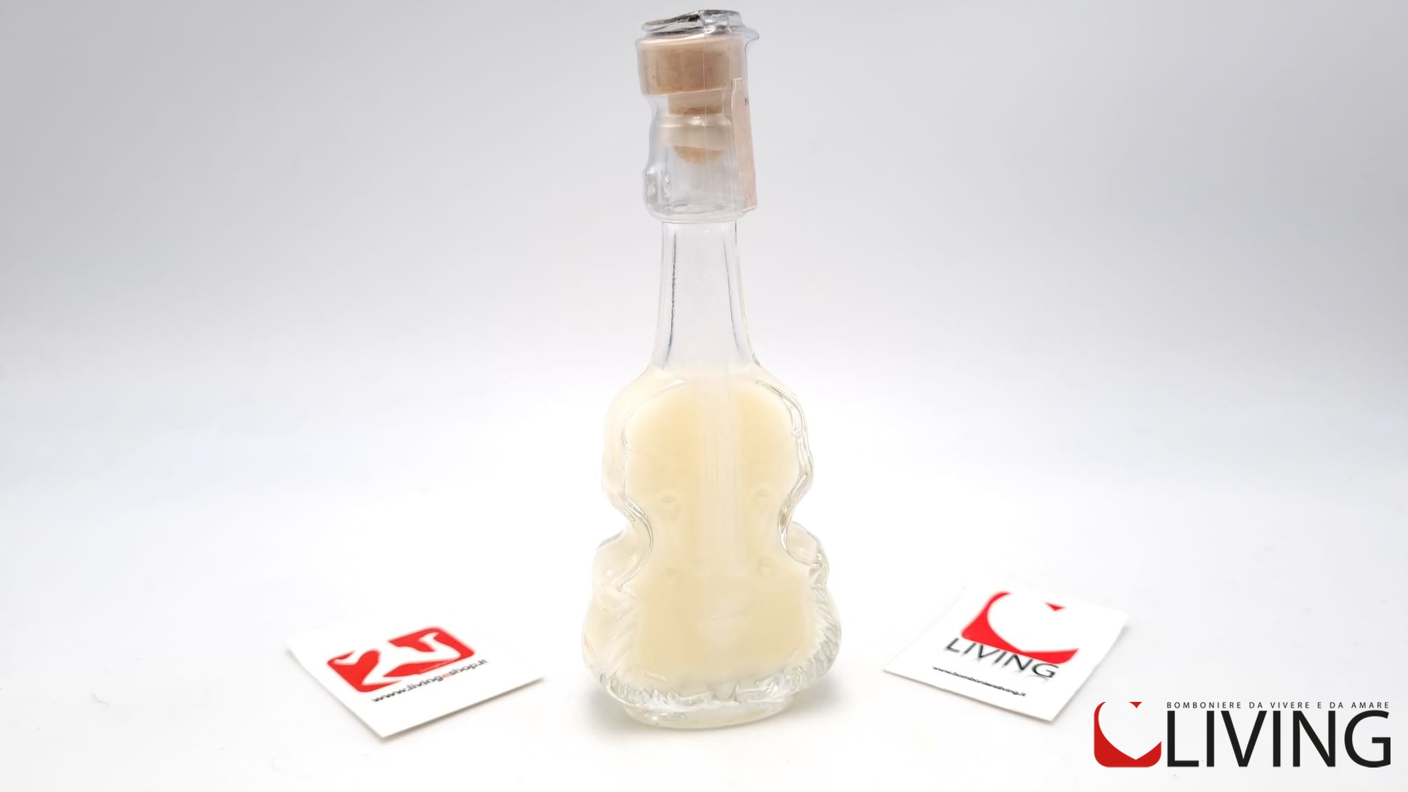 bomboniera bottiglia violino liquore babà al rhum