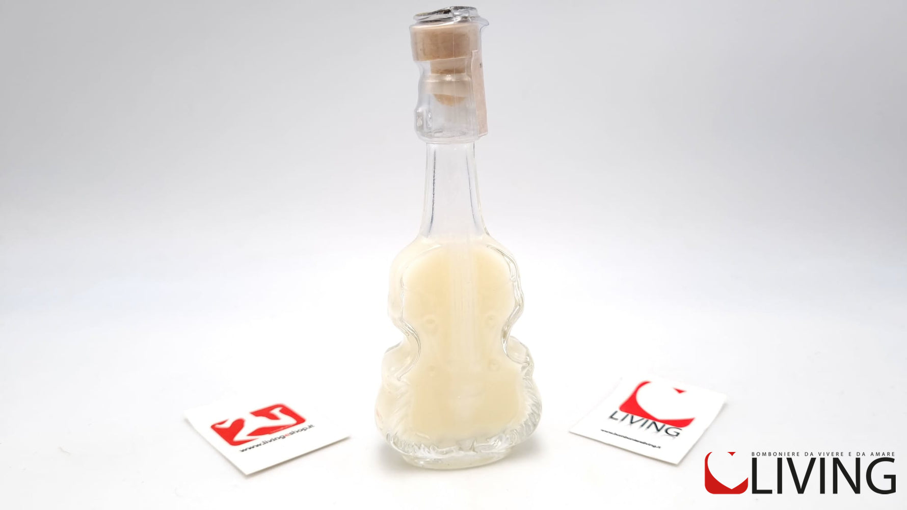 bomboniera bottiglia violino liquore babà al rhum