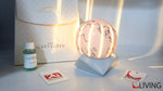 bomboniera mappamondo in porcellana luce led con base