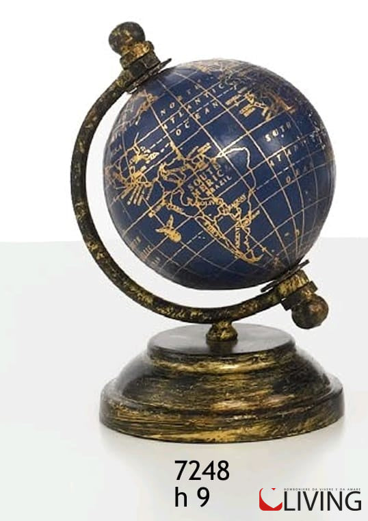 bomboniera mappamondo vintage base metallo