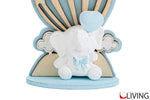 bomboniera mongolfiera legno elefante celeste