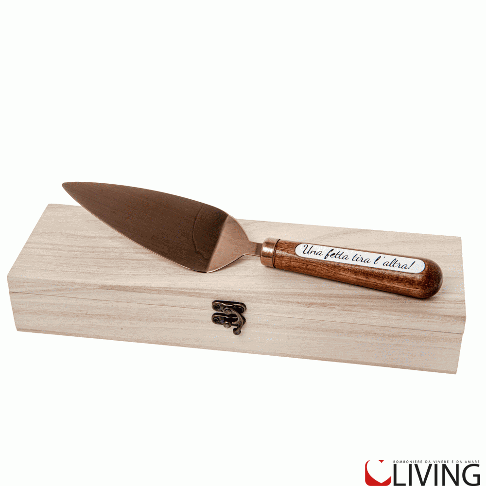 bomboniera paletta torta con box legno