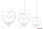 bomboniera palloncino cuore vetro da appendere