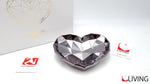 bomboniera piattino cuore design colore cenere