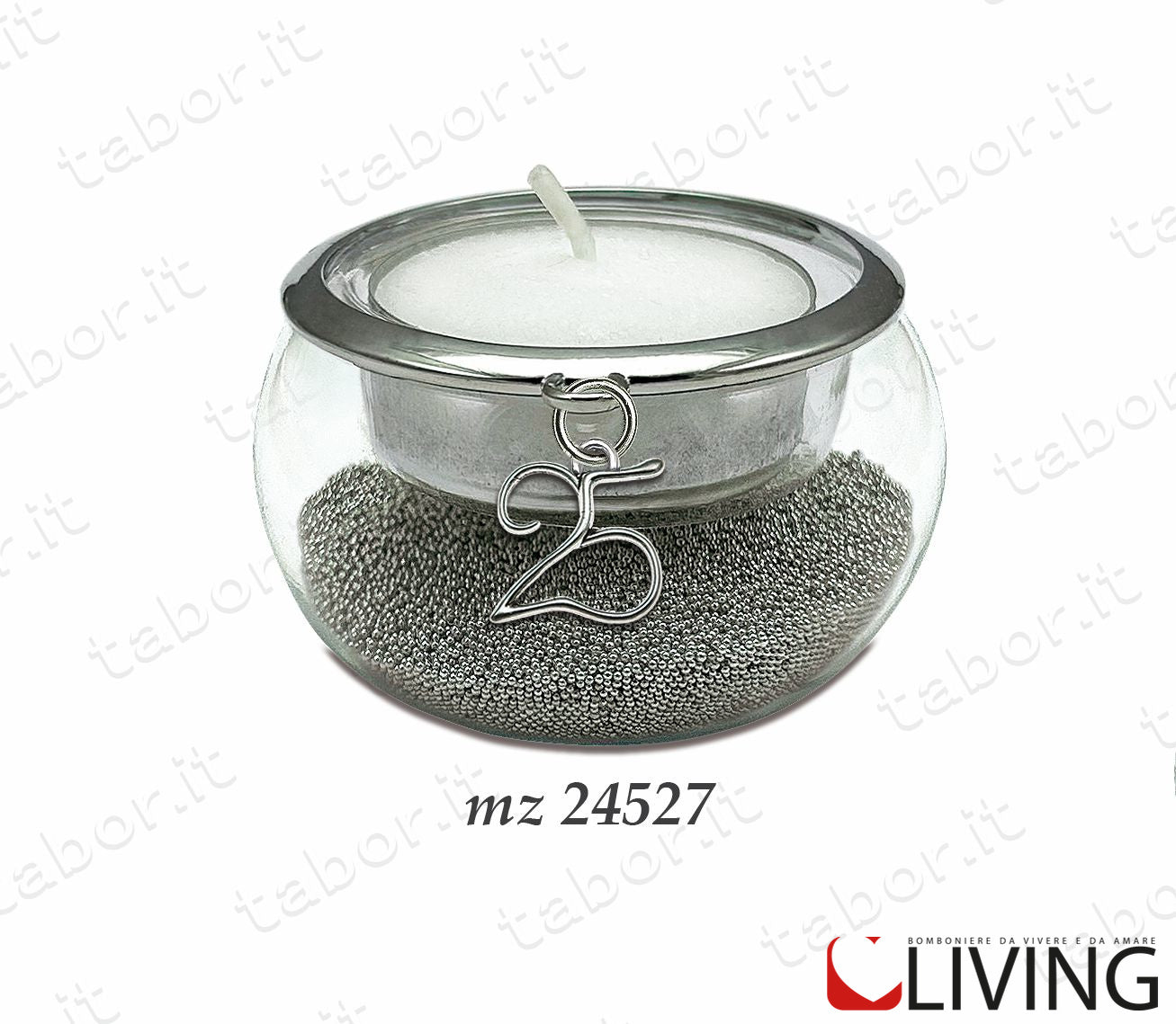 bomboniera-portacandela-argento-25esimo-mz24527