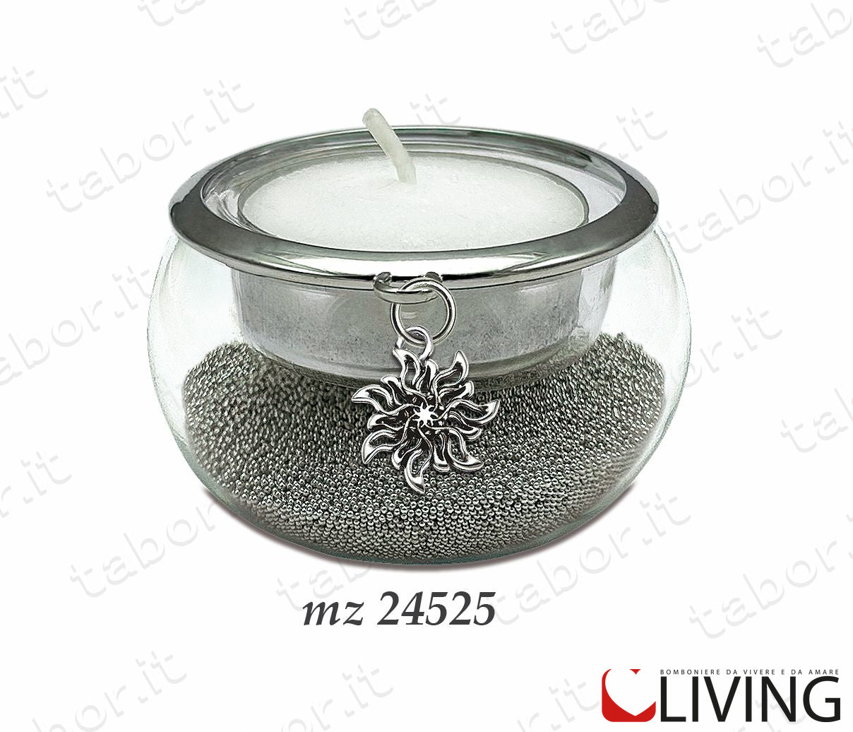 bomboniera-portacandela-argento-sole-mz24525.