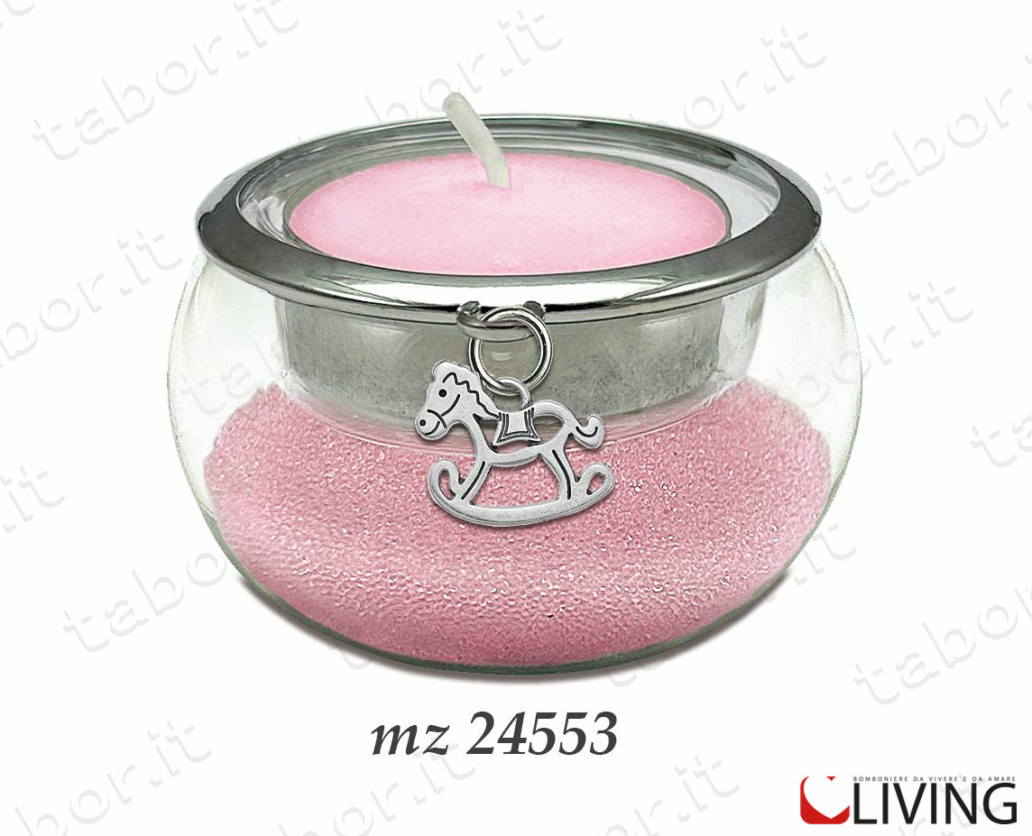 bomboniera-portacandela-vetro-con-perline-rosa-ciondolo-cavallino-mz24553.