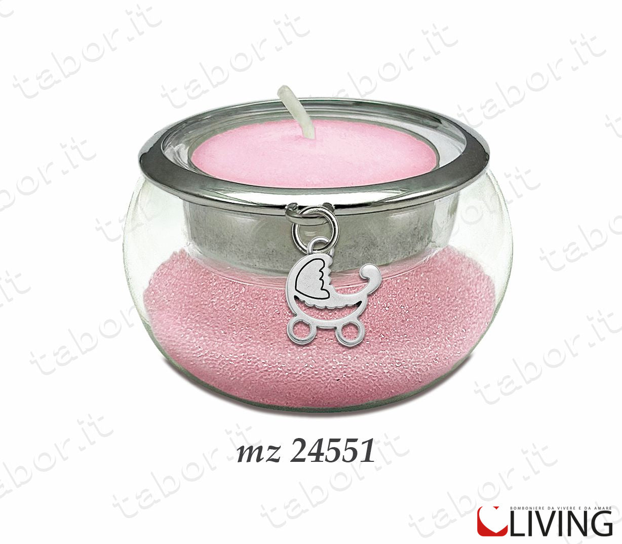 bomboniera-portacandela-vetro-con-perline-rosa-ciondolo-culletta-mz24551.