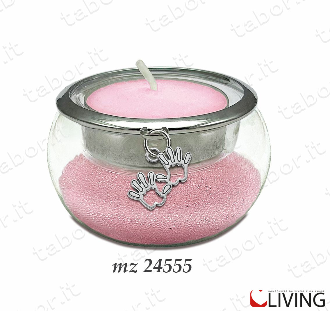 bomboniera-portacandela-vetro-con-perline-rosa-ciondolo-manine-mz24555