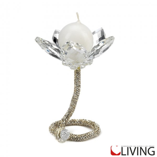 bomboniera portacandele strass oro