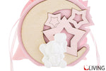 bomboniera portaconfetti legno elefantino rosa