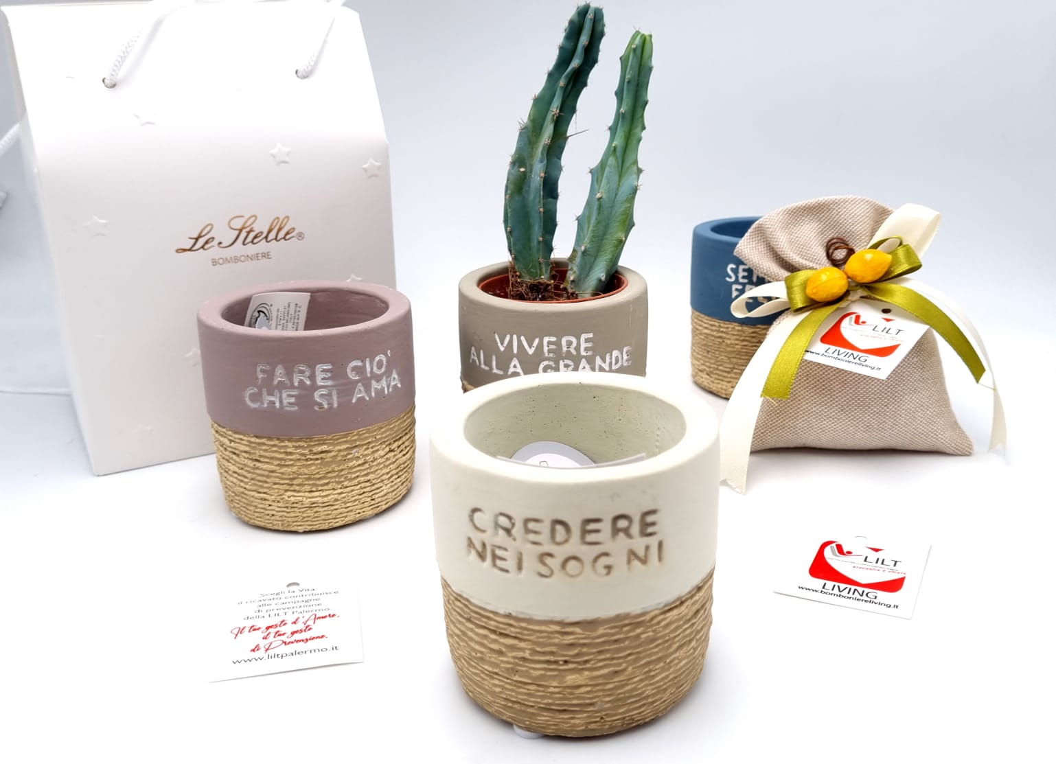 bomboniera solidale lilt living portapainte