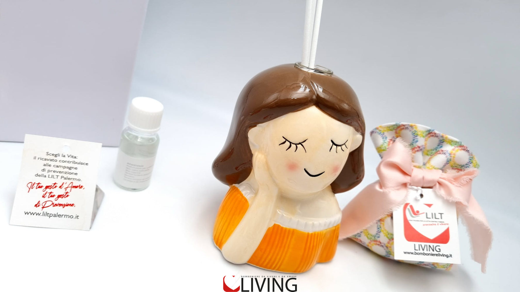 bomboniera profumatore bimba linea solidale lilt living