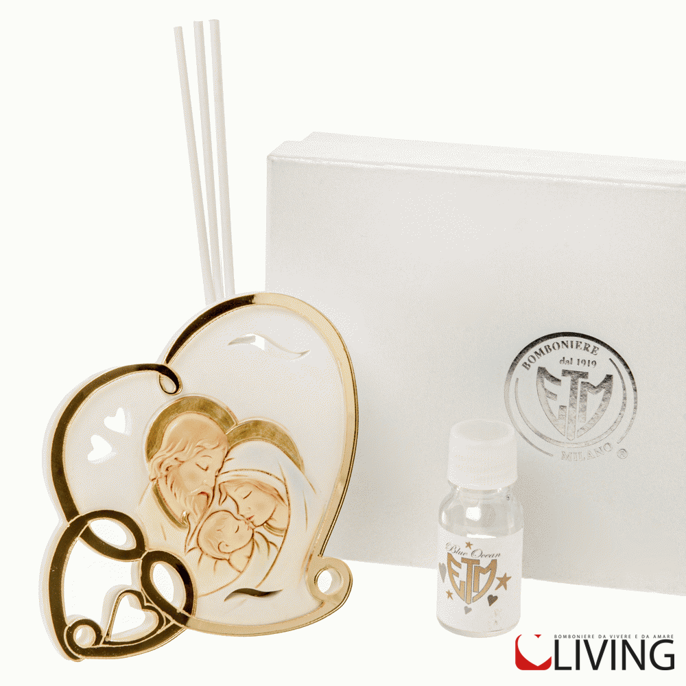 bomboniera profumatore sacra famiglia linea golden